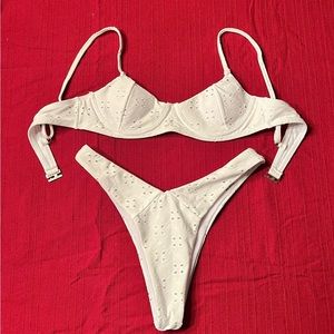 White Two-Piece Swim